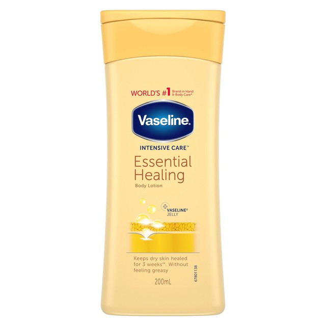 Vaseline Essential Healing Body Lotion 200ml (British brand)
