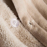 M&S cloud fleece striped bedding set single neutral, UK version