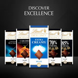 Lindt extra creamy milk chocolate bar 100g, UK version