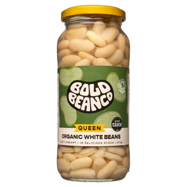 Bold Bean Co Organic White Beans 570g - British product