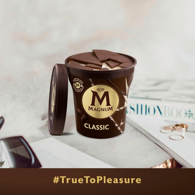 Magnum Classic Eiscreme-Becher 440ml, importiert aus Großbritannien