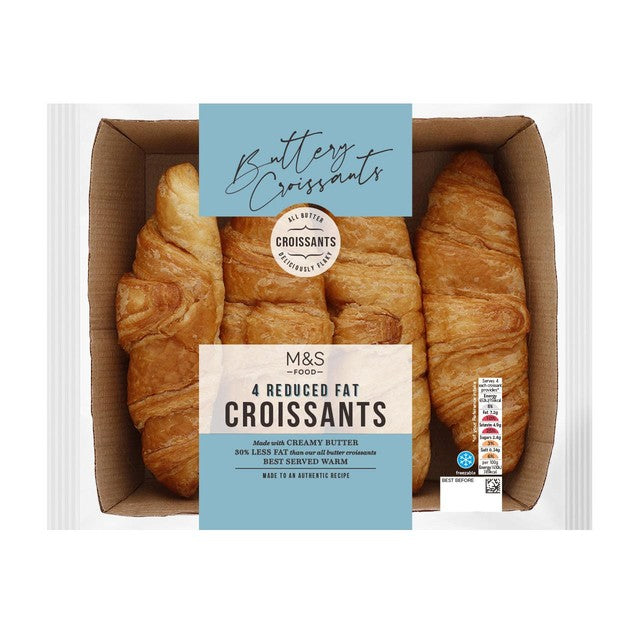 M&S reduced fat croissants 4 pack, imported from the UK