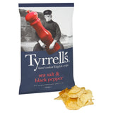 Tyrrell's sea salt and black pepper crisps 150g (British brand)