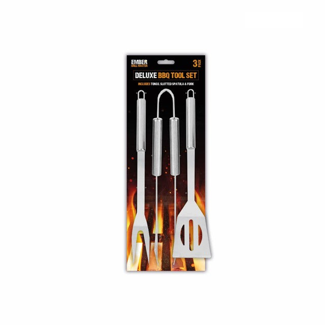 Gem Imports Ember BBQ Deluxe Stainless Steel Tool Set - British product