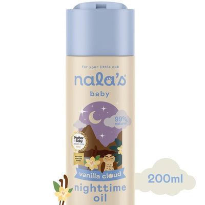 M&S Nala's Baby Nighttime Oil Vanilla Cloud Baby Body Oil 200ml- Buy online at McGrocer