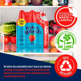 Radnor Splash Strawberry Flavoured Spring Water 6 x 500ml, imported from the UK