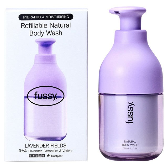 Fussy body wash Lavender Fields, imported from the UK