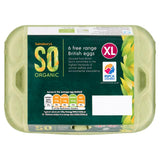 Sainsburys Free Range British Eggs Extra Large SO Organic x6