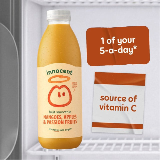 Innocent Mangoes, Passion Fruits and Apples smoothie 750ml, UK version