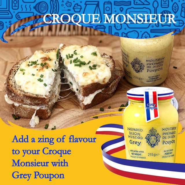 Grey Poupon Dijon Mustard with White Wine 215g, UK version