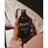 MOMO Kombucha Organic Ginger-Lemon kombucha 330ml, imported from the UK