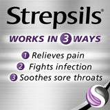 Strepsils Blackcurrent Sore Throat Lozenges 24 pack (British brand)