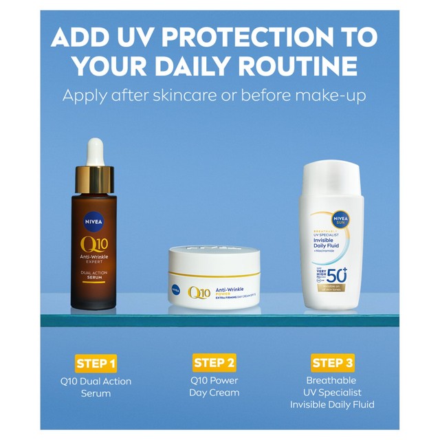 Nivea Face SPF 50 sunscreen 40ml, imported from the UK