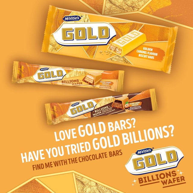 Mcvitie's caramel flavour biscuit bars 7 pack, imported from the UK