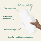 Dame organic cotton day pads 10 pack (British brand)
