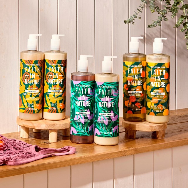 Faith In Nature Shea & Argan shampoo 1L - British product