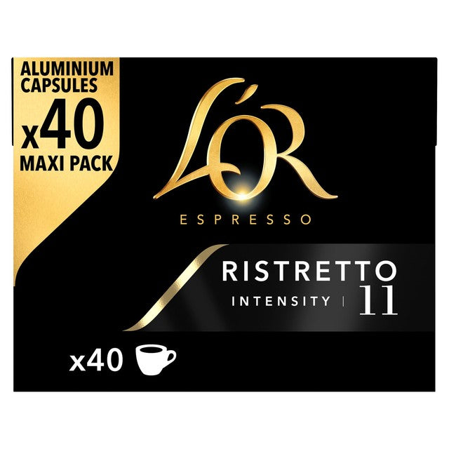 L'OR Ristretto coffee pods x40, UK version