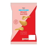 M&S Reduced Fat Ready Salted Crisps 150g, imported from the UK