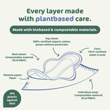 Naty night sanitary pads 10 pack, imported from the UK