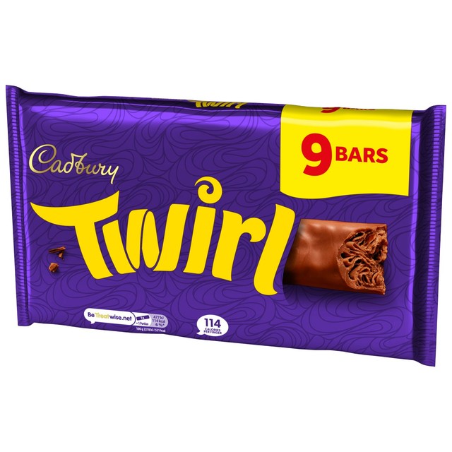 Cadbury Twirl chocolate bar multipack, UK version