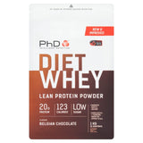 PhD Nutrition Belgian Chocolate diet whey powder 1kg, imported from the UK