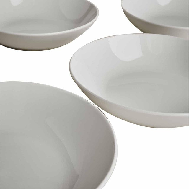 M&S white pasta bowls set of 4, imported from the UK