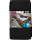 M&S Body Sensor tights Black Size XL, imported from the UK