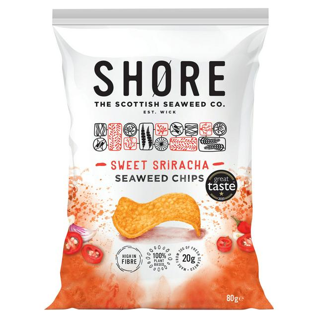 Shore Sweet Sriracha Seaweed Chips 80g