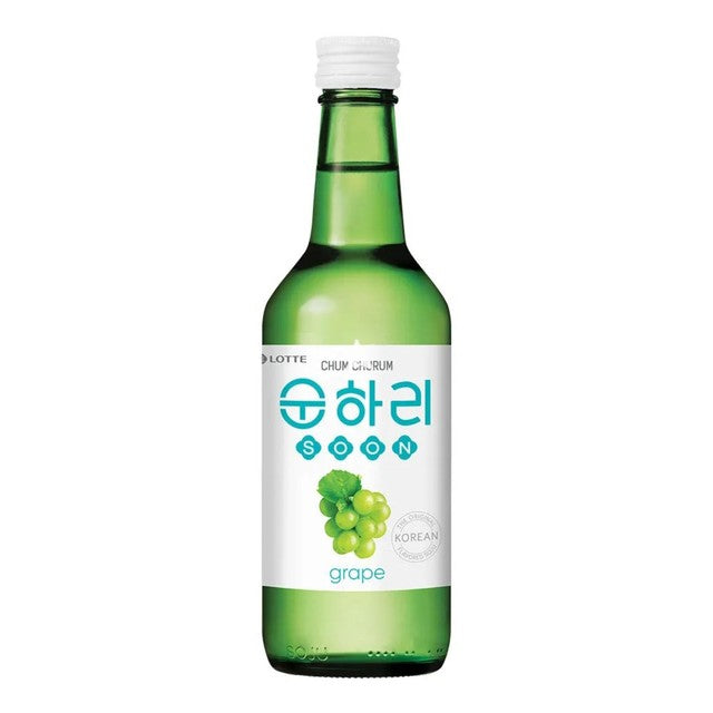 Lotte Chum Churum grape soju 12% ABV - British product