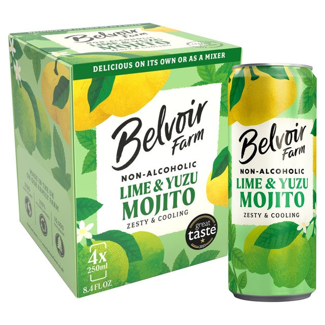 Belvoir Non-Alcoholic Lime Yuzu Mojito 1L - British product