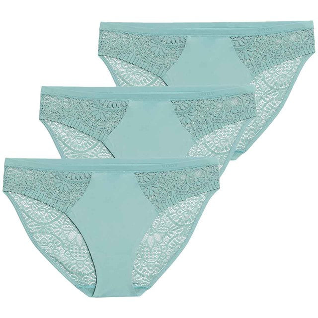 M&S High Leg Knickers Teal Size 10, UK version