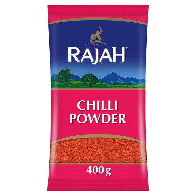 Rajah ground chilli powder 400g, imported from the UK