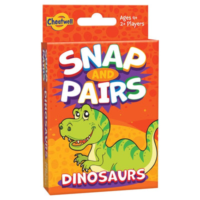 Jeu de cartes Dinosaur Snap & Pairs de Cheatwell Games (4 ans et plus)