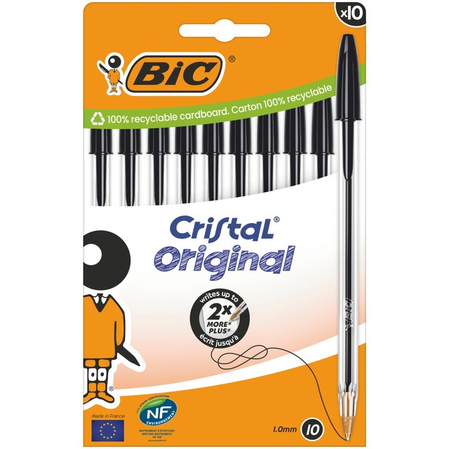 BIC ballpoint pens black box of 10 - British product