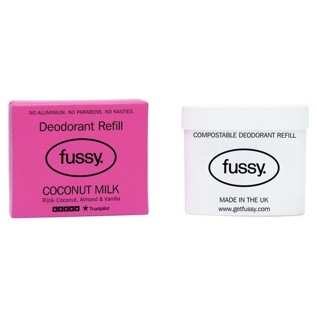 Fussy Natural Deodorant Refill Coconut Milk 40g - British product