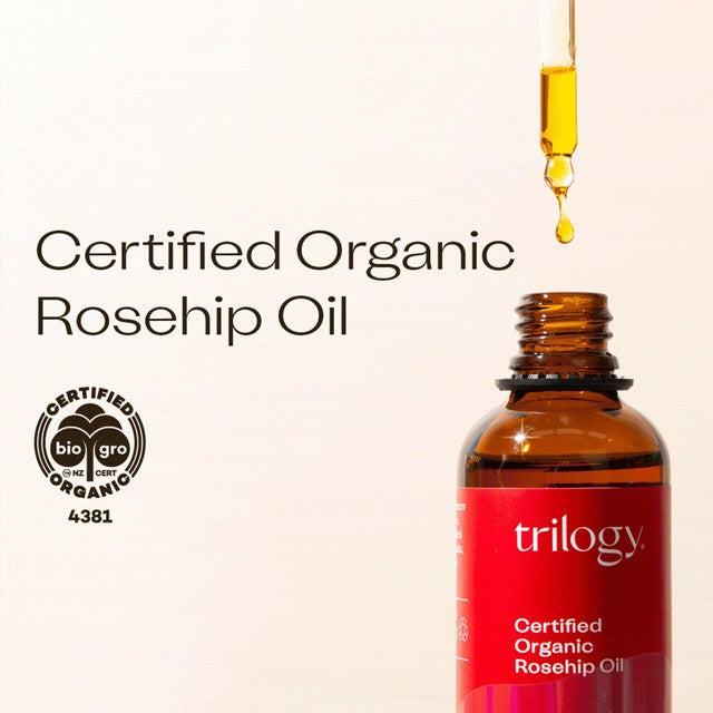 Trilogy Certified Organic Rosehip Oil Bottle 20ml (British brand)