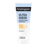 Neutrogena Ultra Sheer body sunscreen lotion SPF50 (British brand)