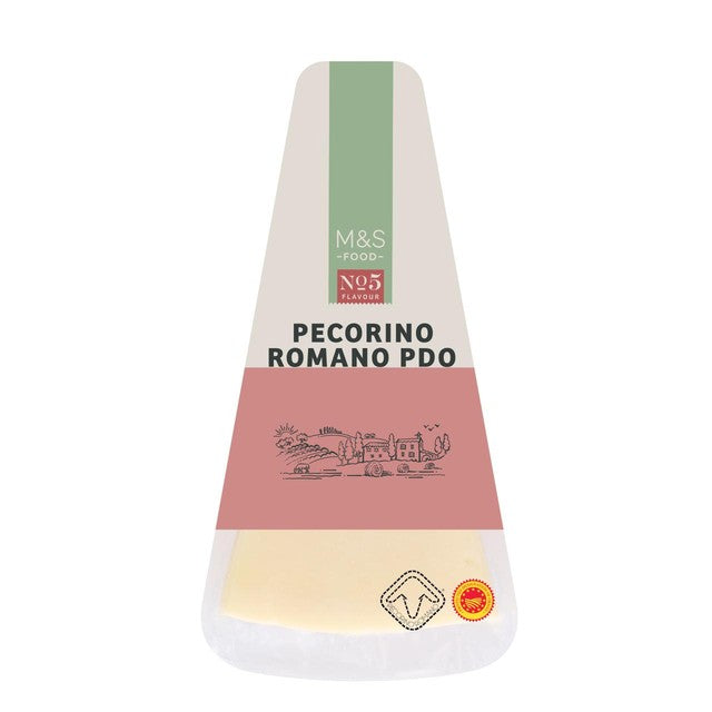 M&S Pecorino Romano PDO hard cheese 175g, imported from the UK