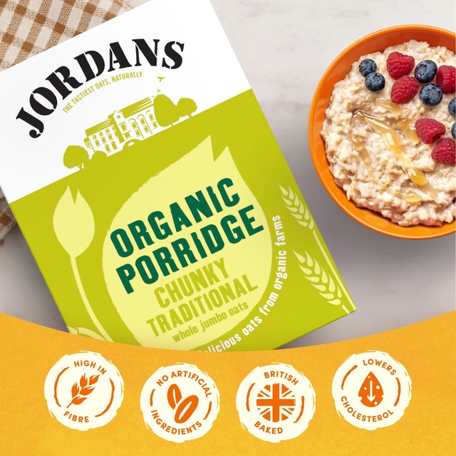 Jordans Organic Jumbo Porridge Oats 750g, UK version