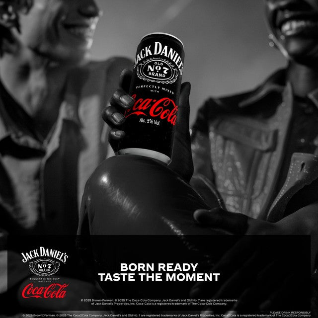 Coca-Cola Jack Daniel's and Cola canned cocktail 330ml, UK version