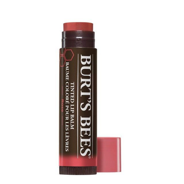 Burt's Bees tinted lip balm in Rose 4.25g - British product