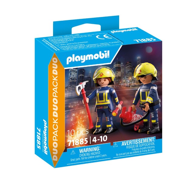 Playmobil Fire Rescue Team Duo Pack Set, imported from the UK