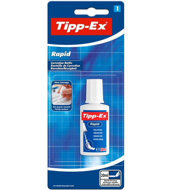 Tipp-Ex Rapid correction fluid 20ml (British brand)
