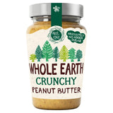 Whole Earth crunchy peanut butter, imported from the UK
