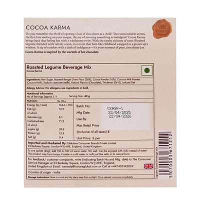 Lumara Cocoa Karma Geröstetes Chana Sattu Heißgetränkepulver 40g