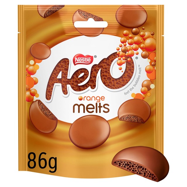 Aero orange milk chocolate pieces 92g - British product
