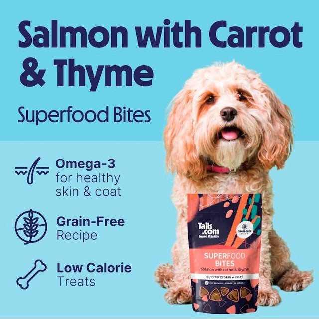 Tails Salmon dog treats 80g (British brand)