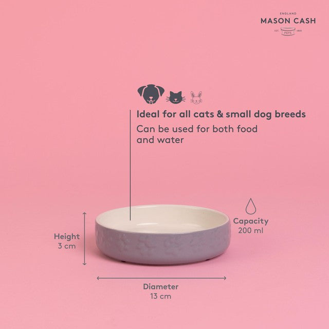 Mason Cash Colour Mix Grey cat saucer 13cm, imported from the UK