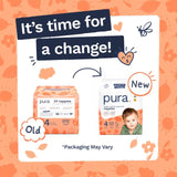 Pura Size 4 disposable nappies, imported from the UK