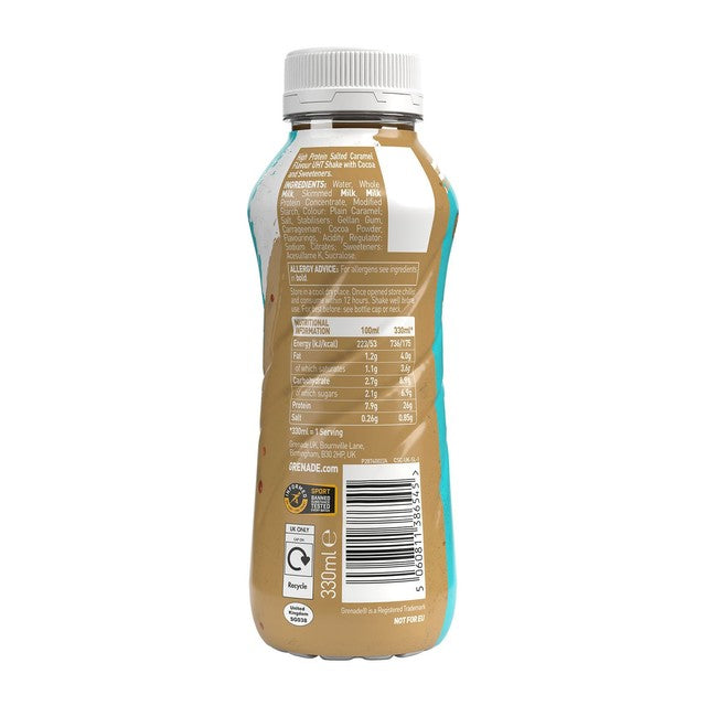 Grenade protein shake salted caramel 330ml, UK version